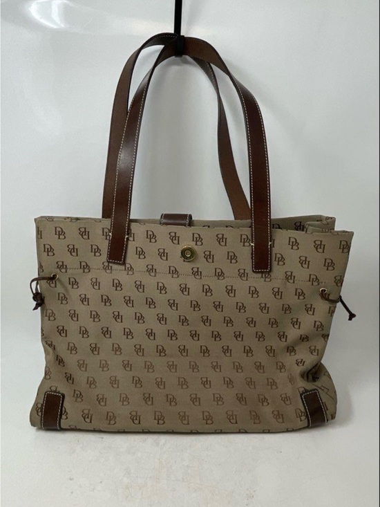 Dooney & Bourke Handbags - Dooney&Bourke L Monogram Beige & Brown Tote Bag